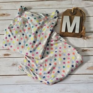 SO Gray Pajama Set with Multicolored Polka Dots NWT